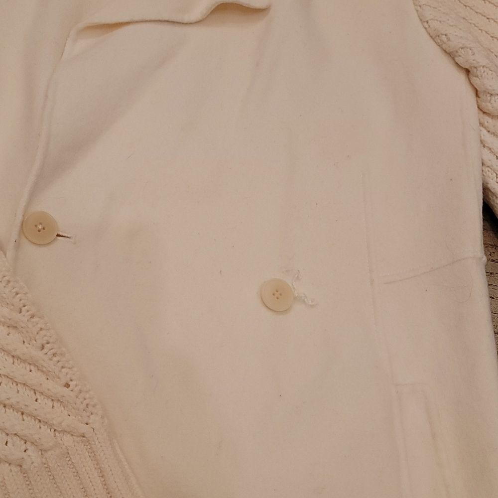 VINCE size S cream wool jacket - Picture 6 of 11